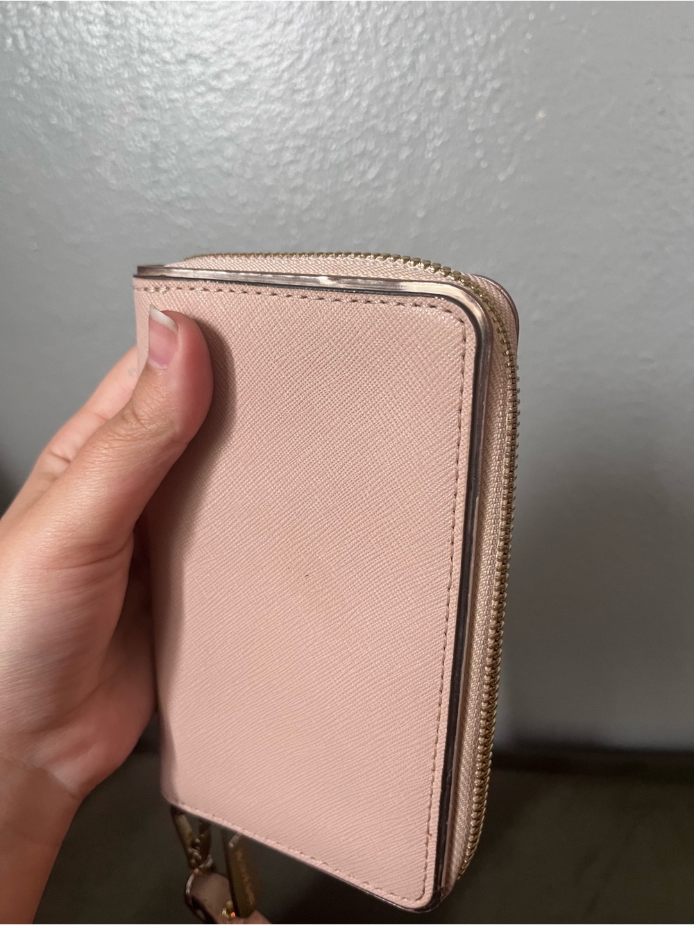 Michael Kors Blush Pink Saffiano Zip Wallet Wristlet - Picture 3 of 11